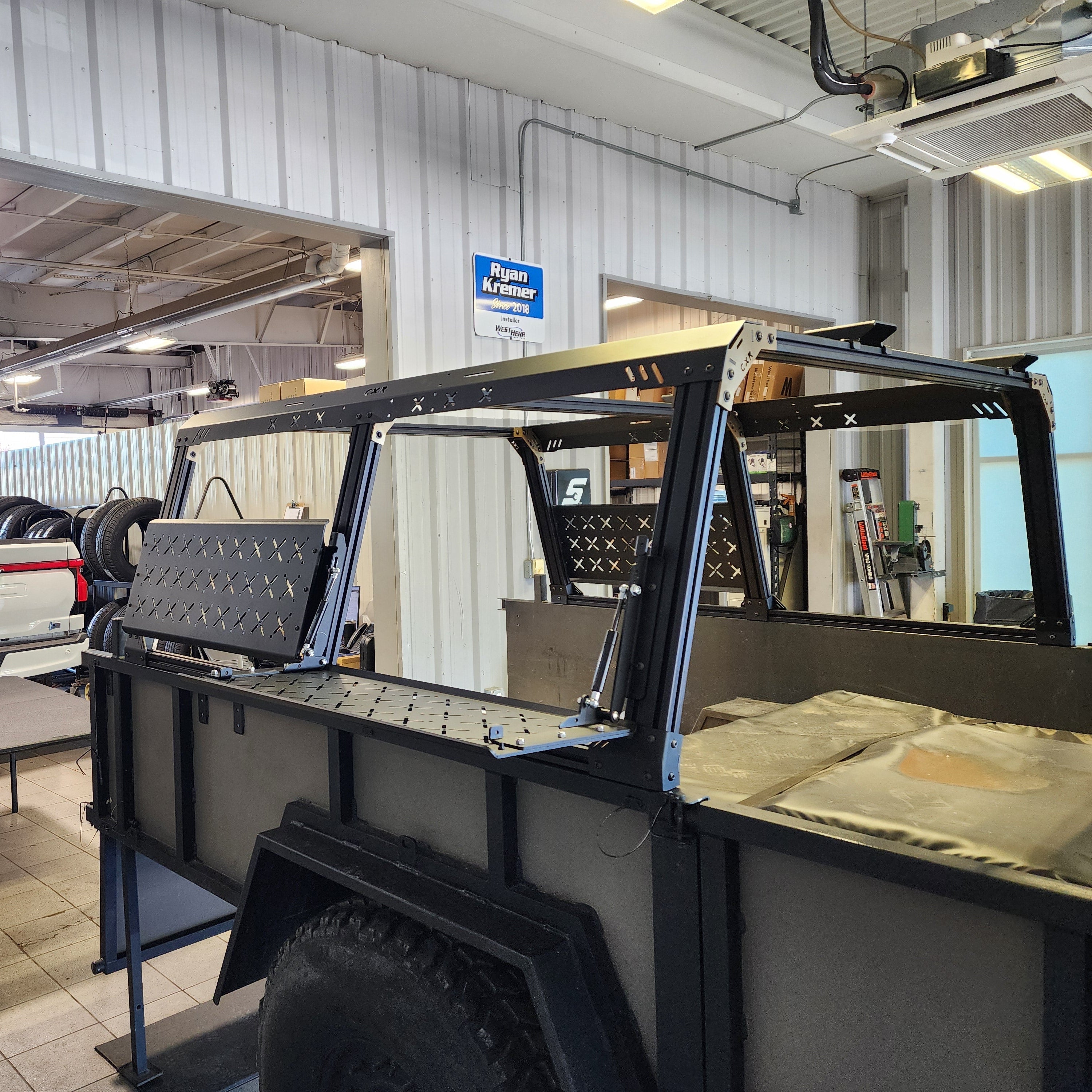 CXR Fortress 6-Pack Overland Bed Rack for Military Trailers