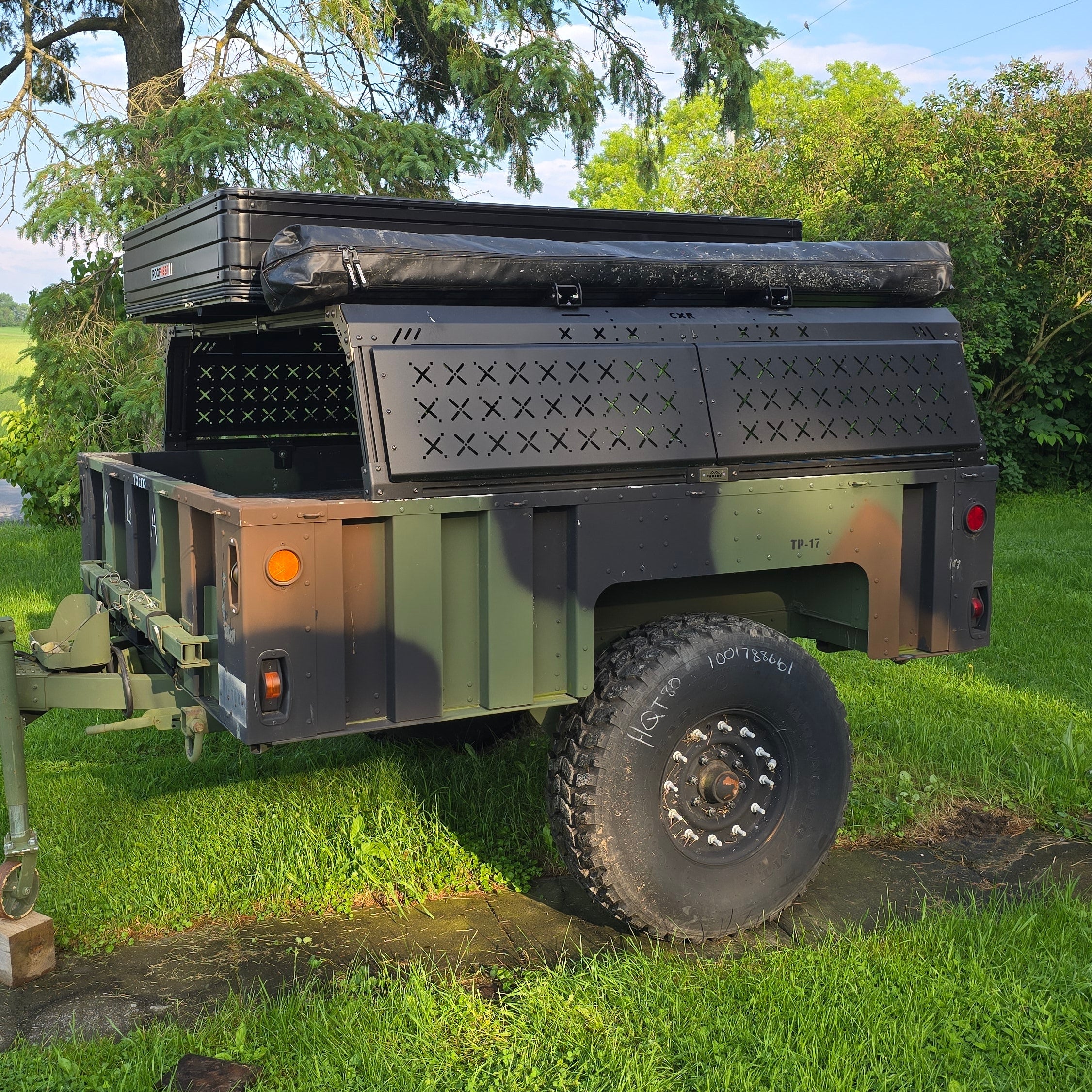 CXR Fortress 6-Pack Overland Bed Rack for Military Trailers
