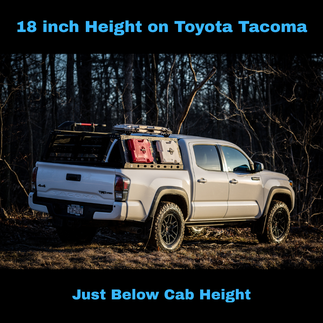 Steel VRS Tonneau Compatible Bed Rack, Cab Height