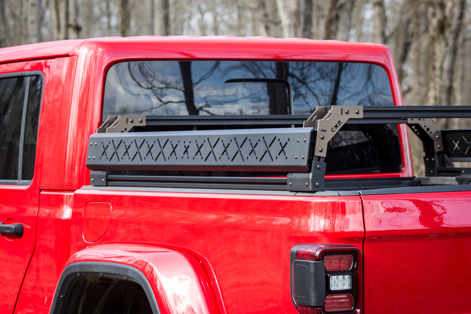 CXR Fortress 4-Pack Overland Bed Rack (Low to Mid Height) for Jeep Gladiator