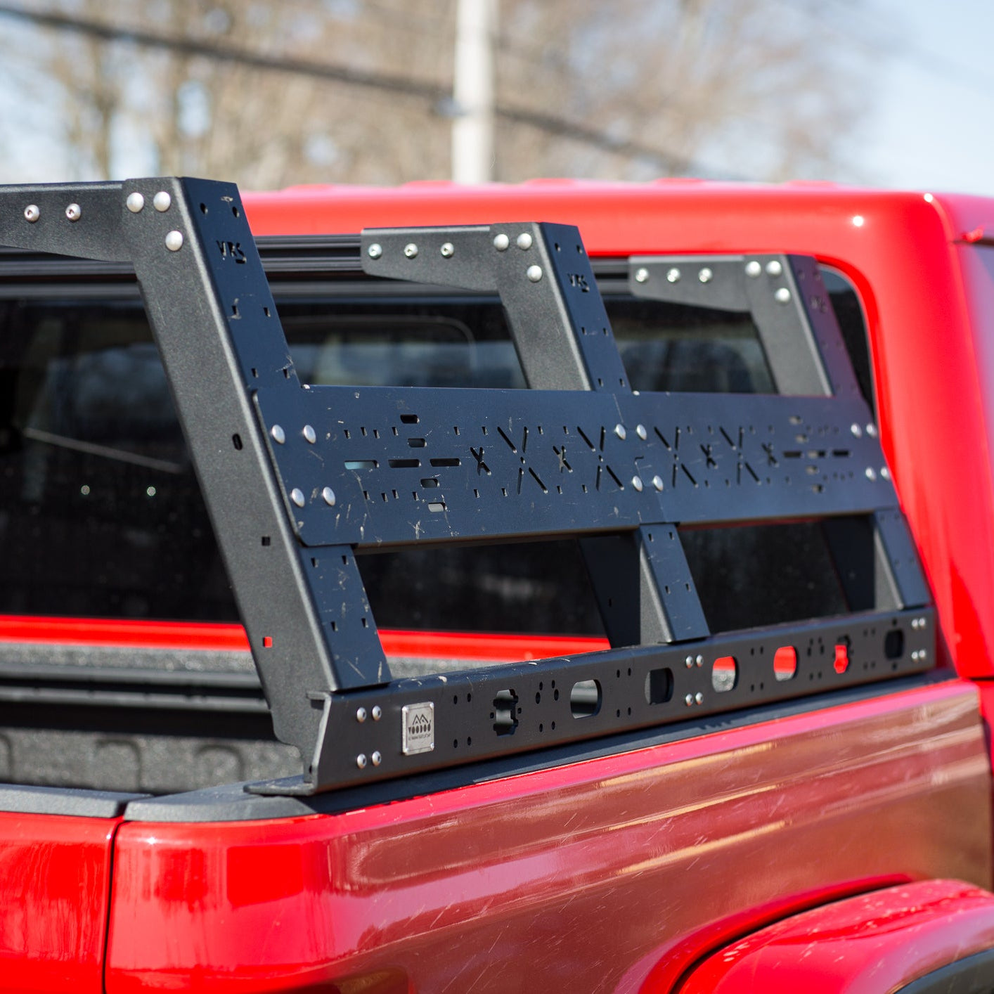 Steel VRS Tonneau Compatible Bed Rack, Cab Height
