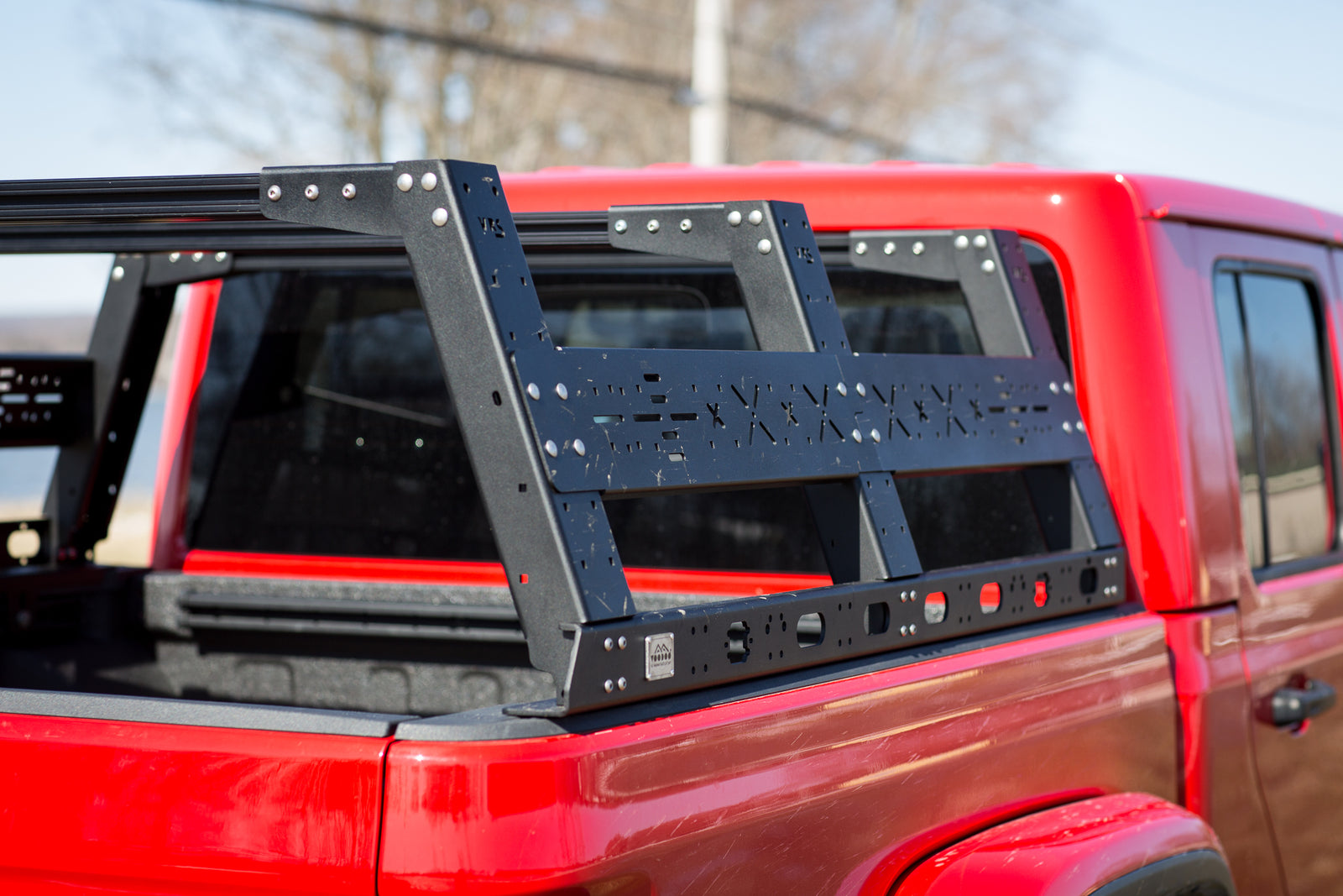 Aluminum VRS Tonneau Compatible Bed Rack, Cab Height