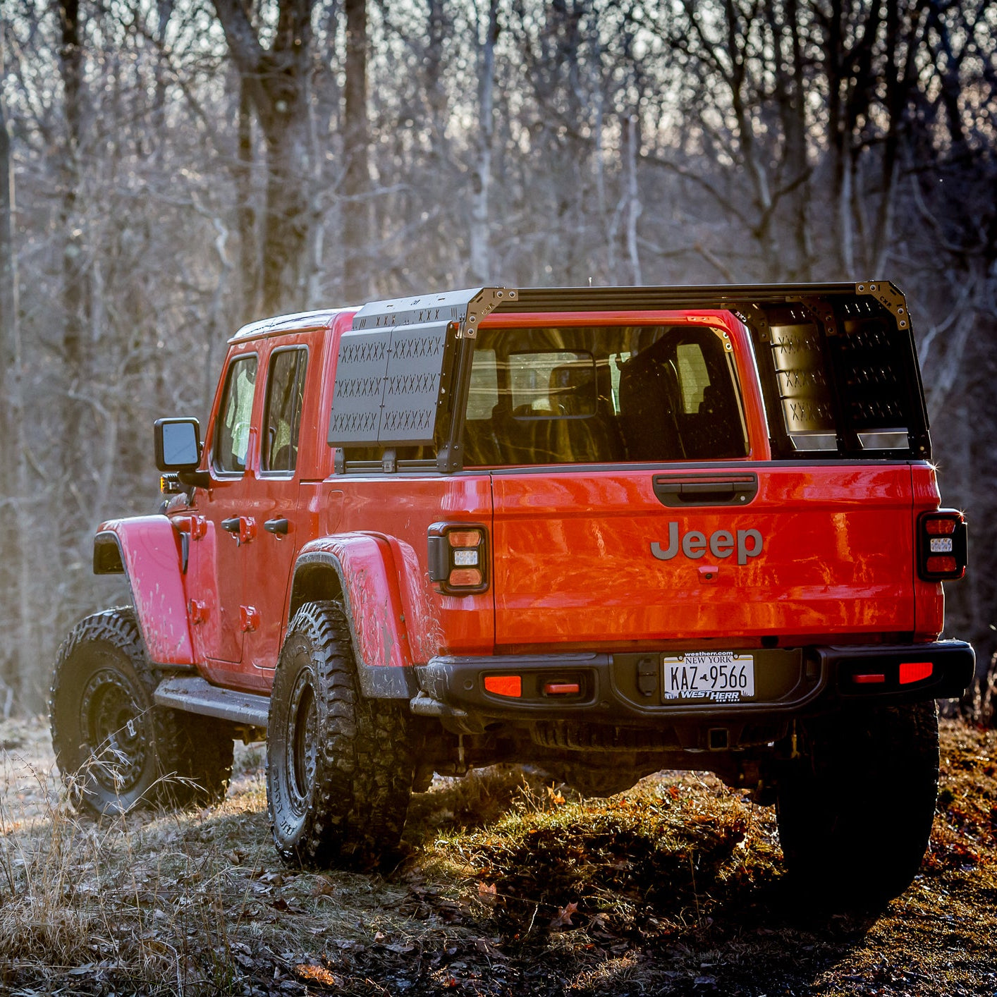 CXR Fortress 6-Pack Overland Bed Rack (Mid to Cab Height) for Jeep Gladiator