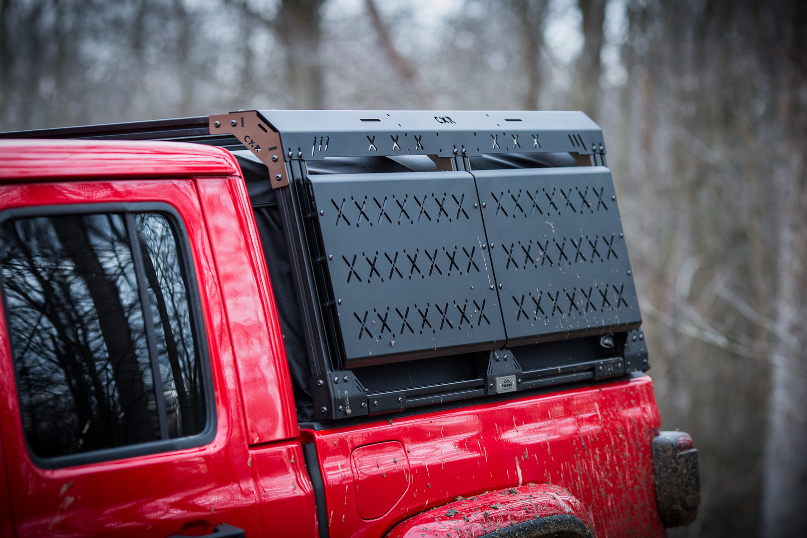 CXR Fortress 6-Pack Overland Bed Rack for Softoppers for Jeep Gladiators