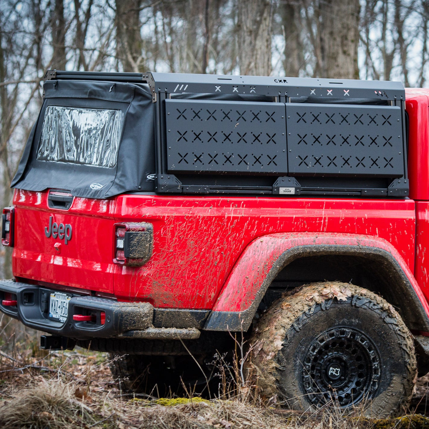 CXR Fortress 6-Pack Overland Bed Rack for Softoppers for Jeep Gladiators