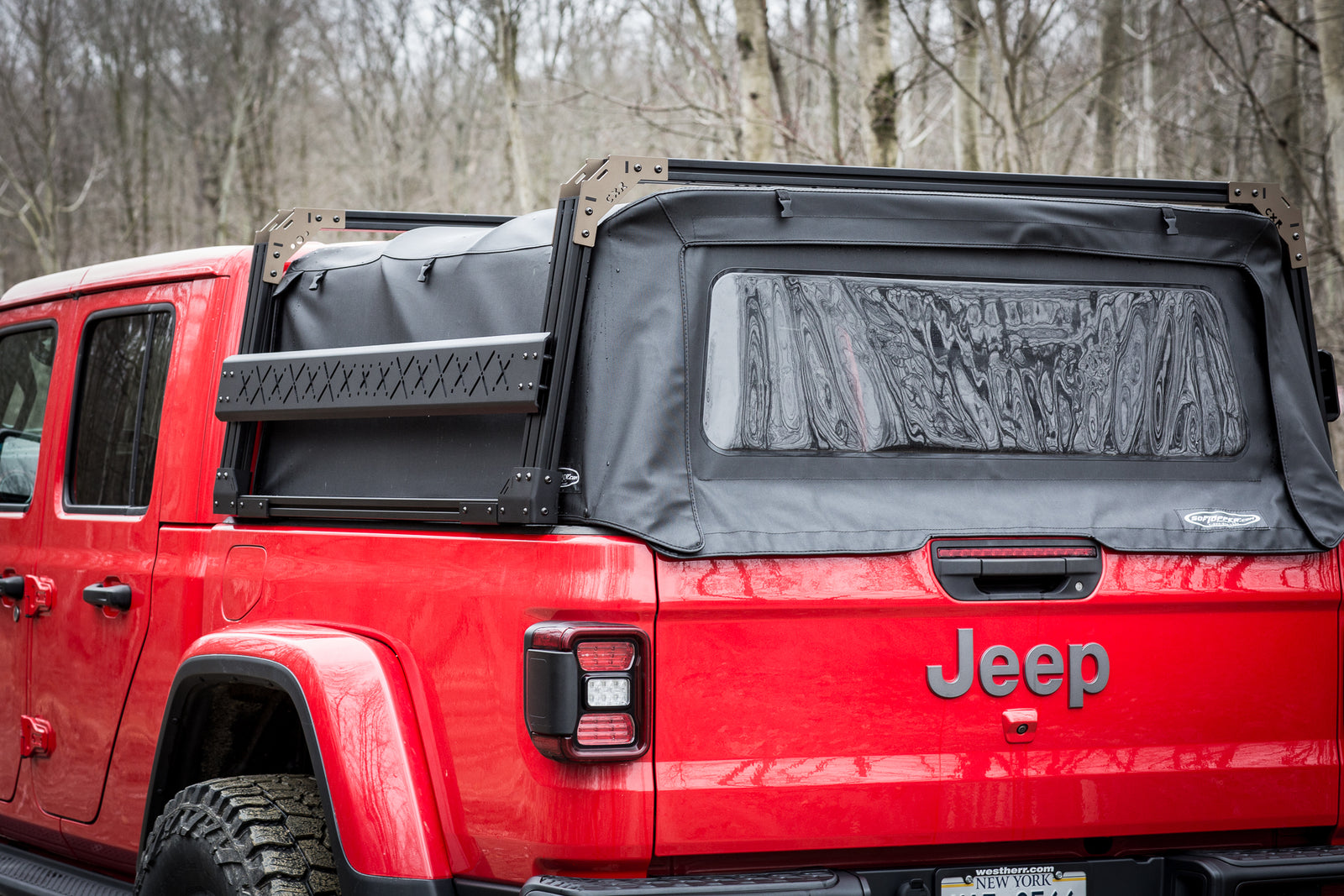 CXR Fortress 4-Pack Overland Bed Rack for Softoppers for Jeep Gladiators