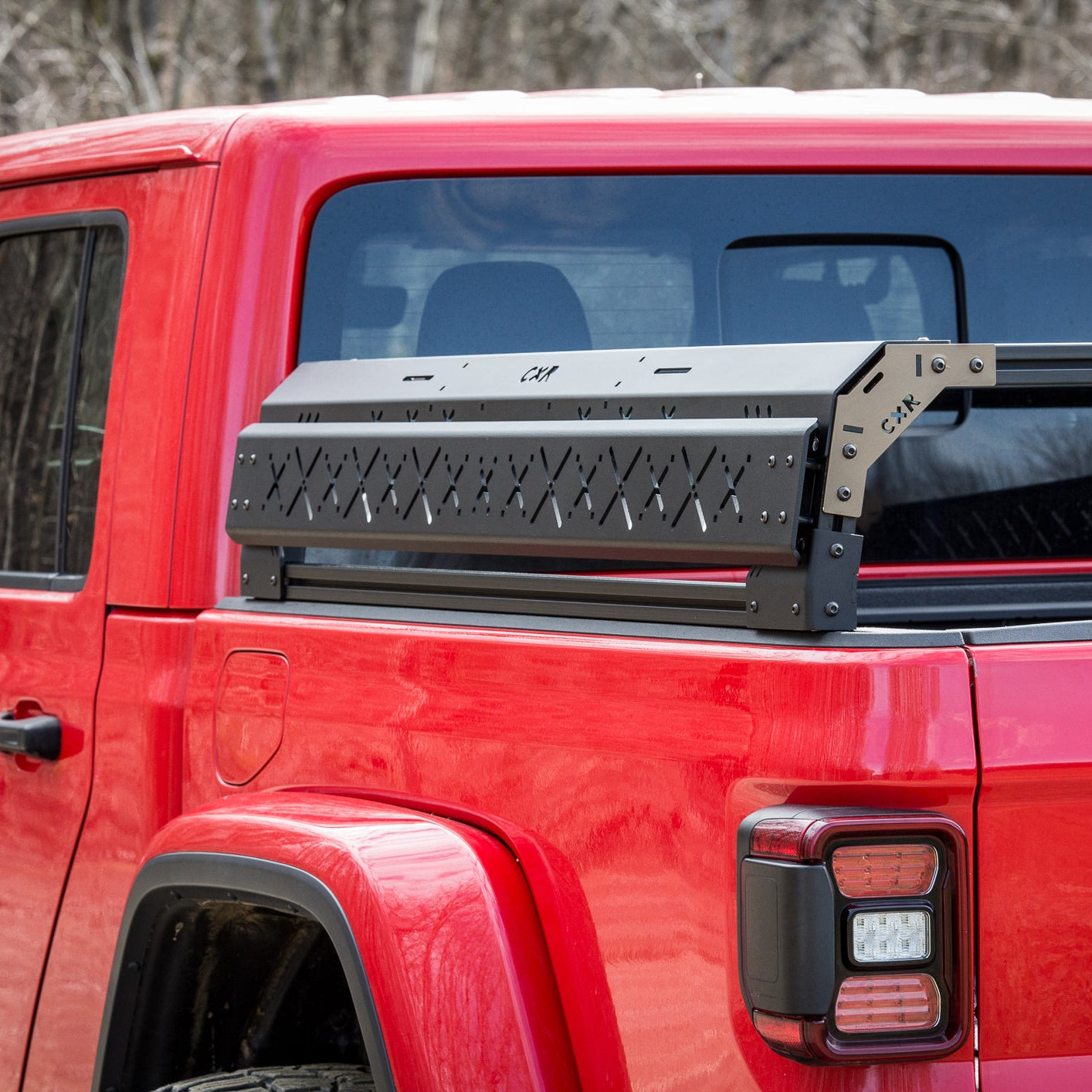 CXR Fortress 4-Pack Overland Bed Rack (Low to Mid Height) for Jeep Gladiator