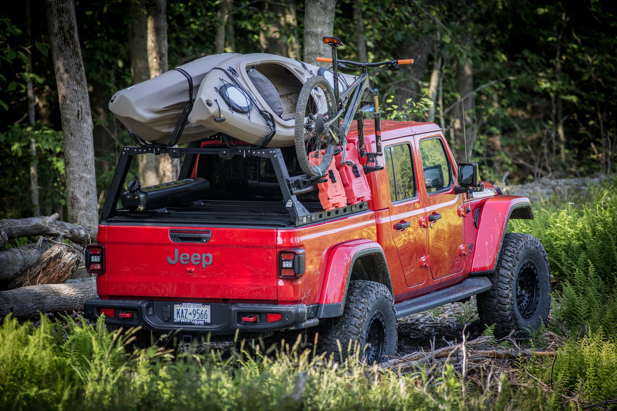 jeep Gladiator kayak rack