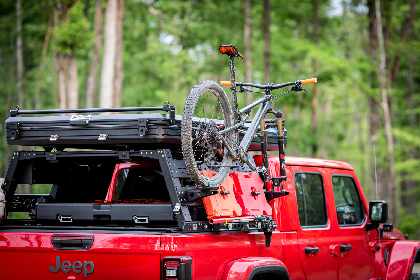 Aluminum VRS Tonneau Compatible Bed Rack, Cab Height
