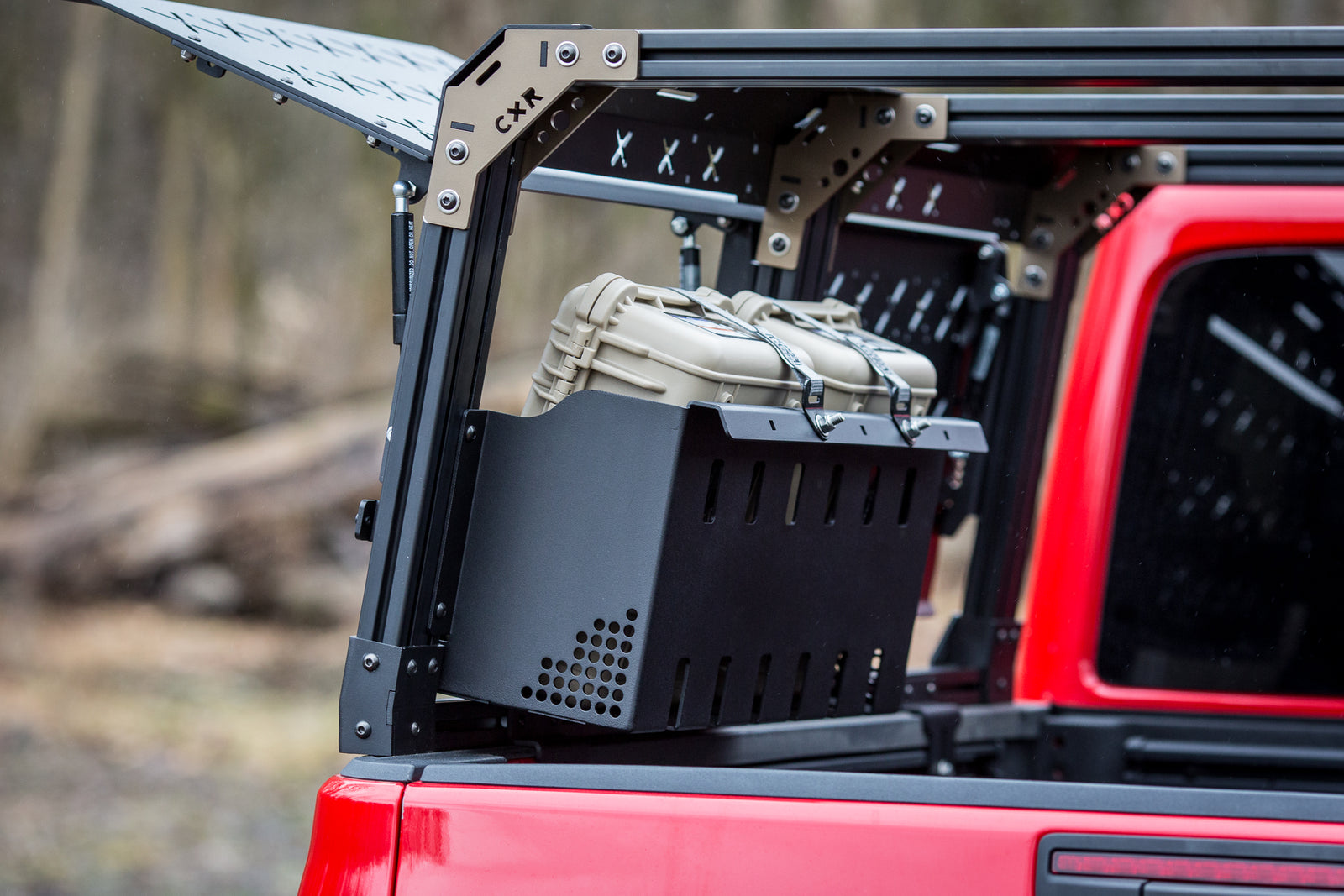 CXR Integrated Hard Case Holder and Fuel Can Holder