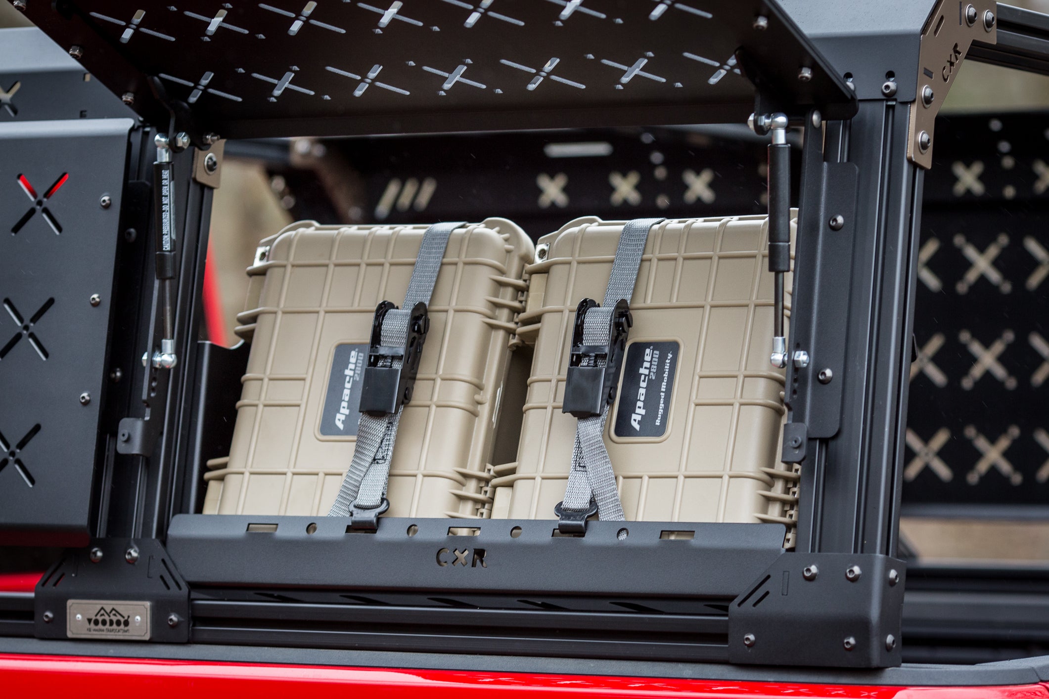 CXR Integrated Hard Case Holder and Fuel Can Holder | KB Voodoo