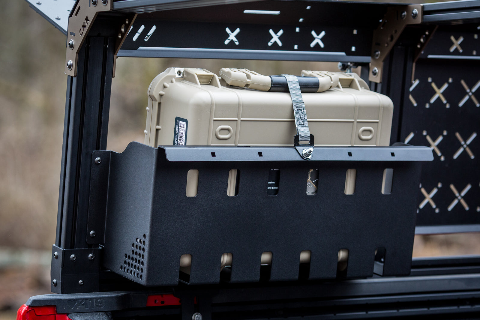 CXR Integrated Hard Case Holder and Fuel Can Holder