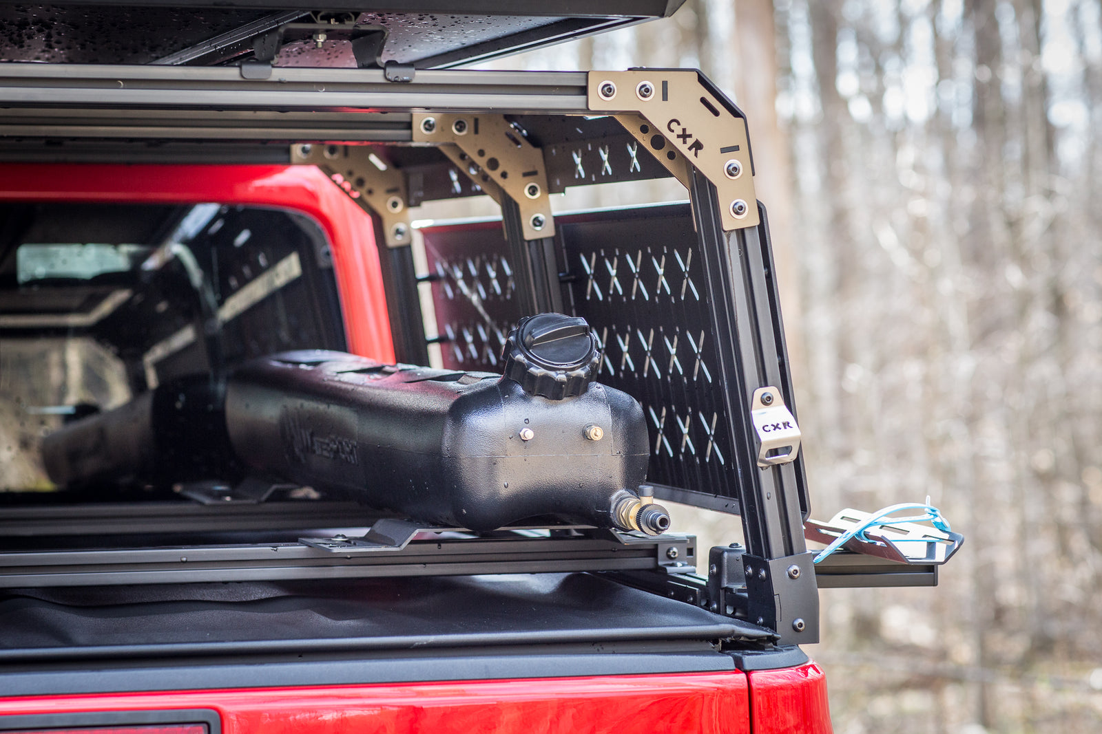 CXR Fortress 6-Pack Overland Bed Rack (Mid to Cab Height) for Jeep Gladiator