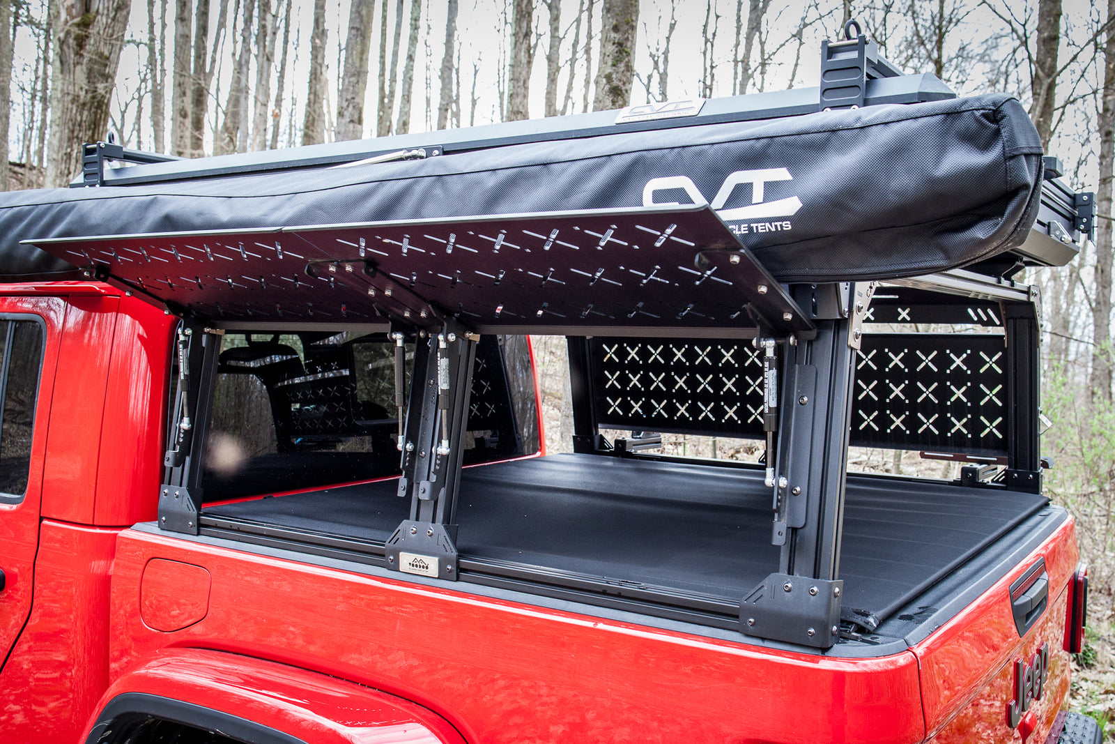 CXR Fortress 6-Pack Overland Bed Rack (Mid to Cab Height) for Jeep Gladiator