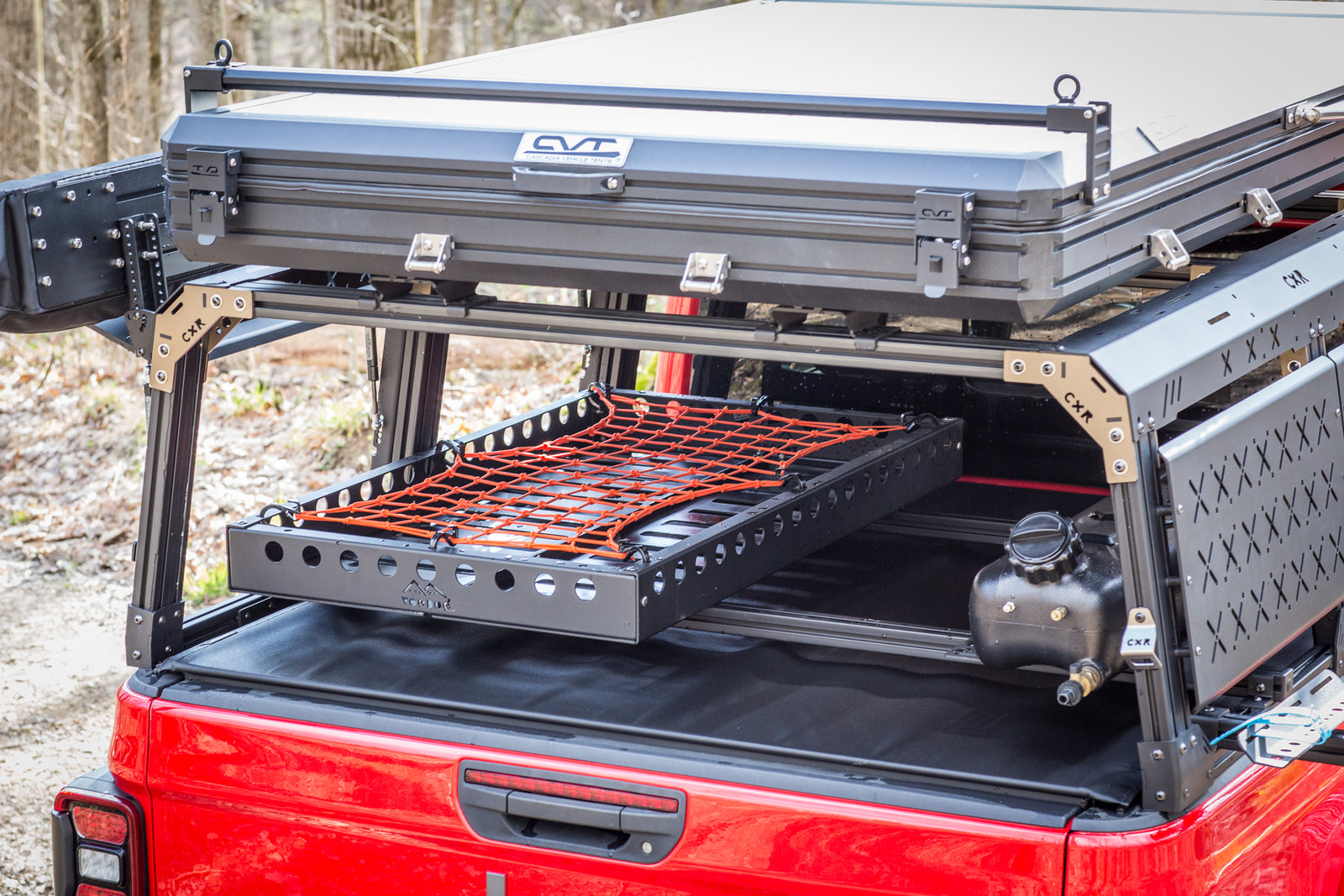 CXR Fortress 6-Pack Overland Bed Rack (Mid to Cab Height) for Jeep Gladiator