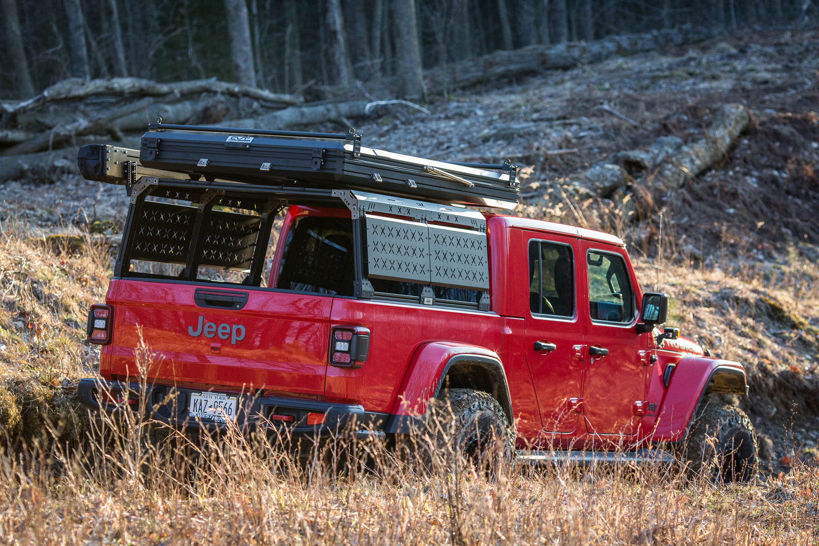 CXR Fortress 6-Pack Overland Bed Rack (Mid to Cab Height) for Jeep Gladiator