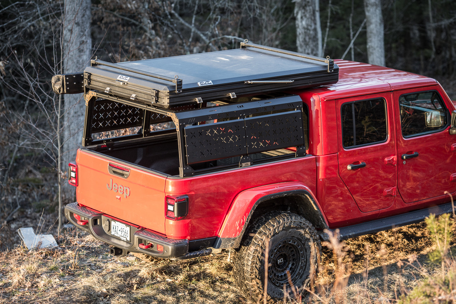 CXR Fortress 6-Pack Overland Bed Rack (Mid to Cab Height) for Jeep Gladiator