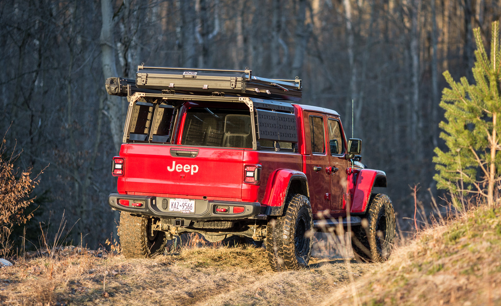 CXR Fortress 6-Pack Overland Bed Rack (Mid to Cab Height) for Jeep Gladiator