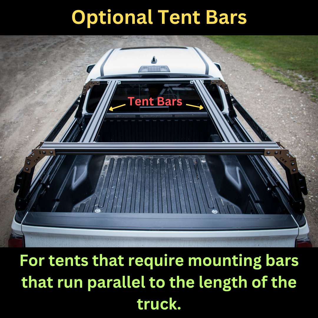 CXR Fortress 6-Pack Overland Bed Rack for Softoppers for Jeep Gladiators