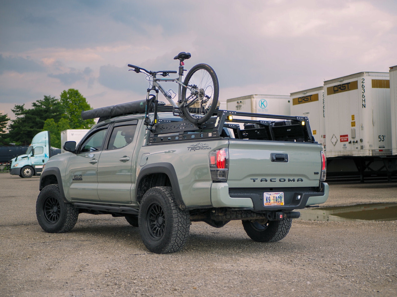 12 Inch High Aluminum VRS Tonneau Compatible Bed Rack, for Covers with Integrated Tracks