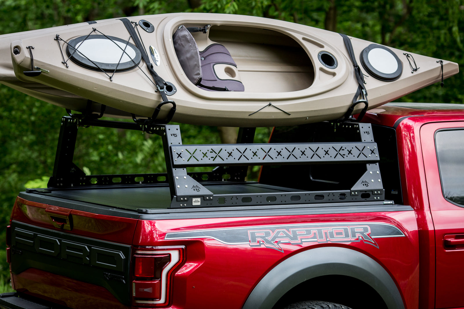 Aluminum VRS Kayak Rack for Covers with Integrated Tracks