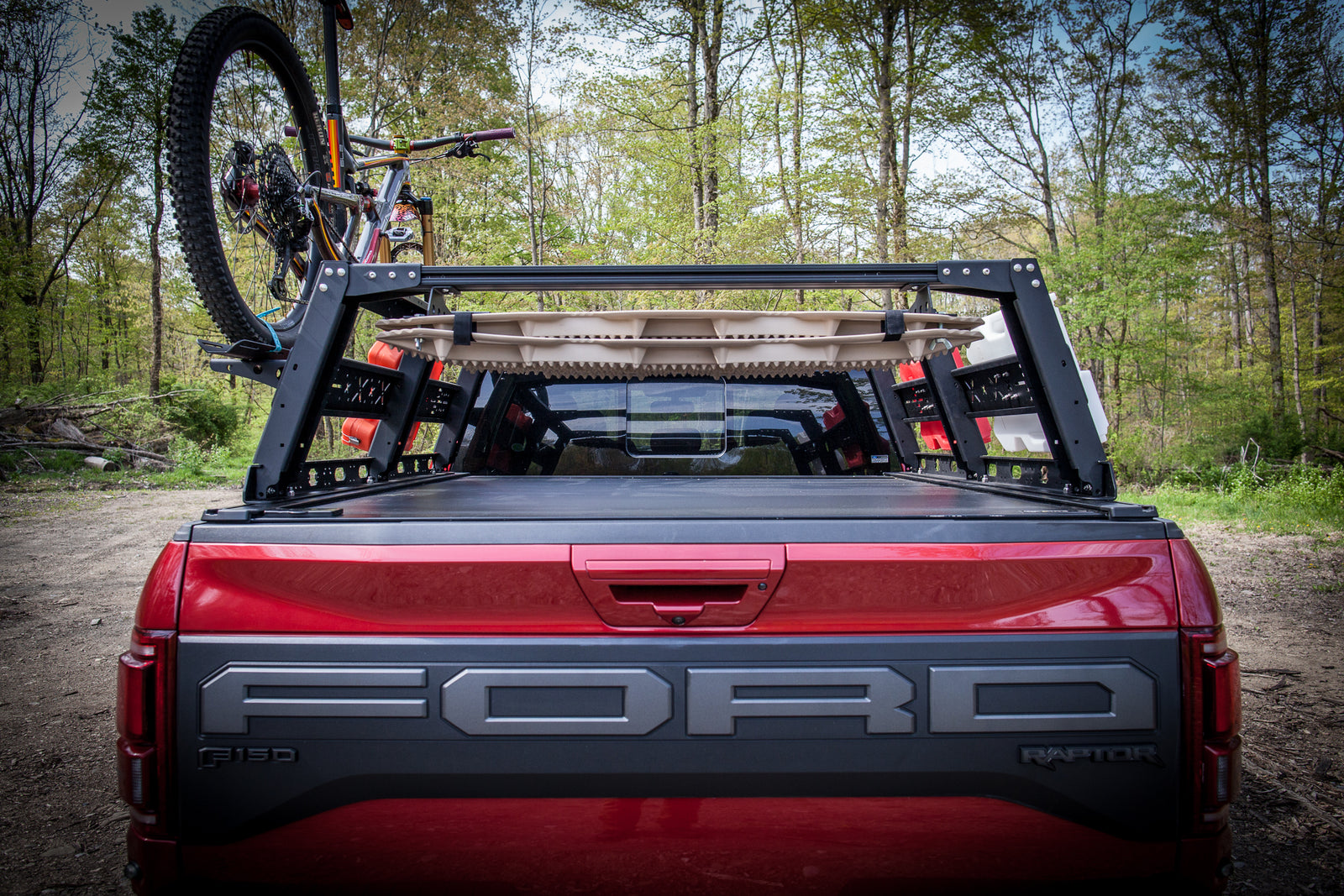Cab Height Aluminum VRS Tonneau Compatible Bed Rack, for Covers with Integrated Tracks