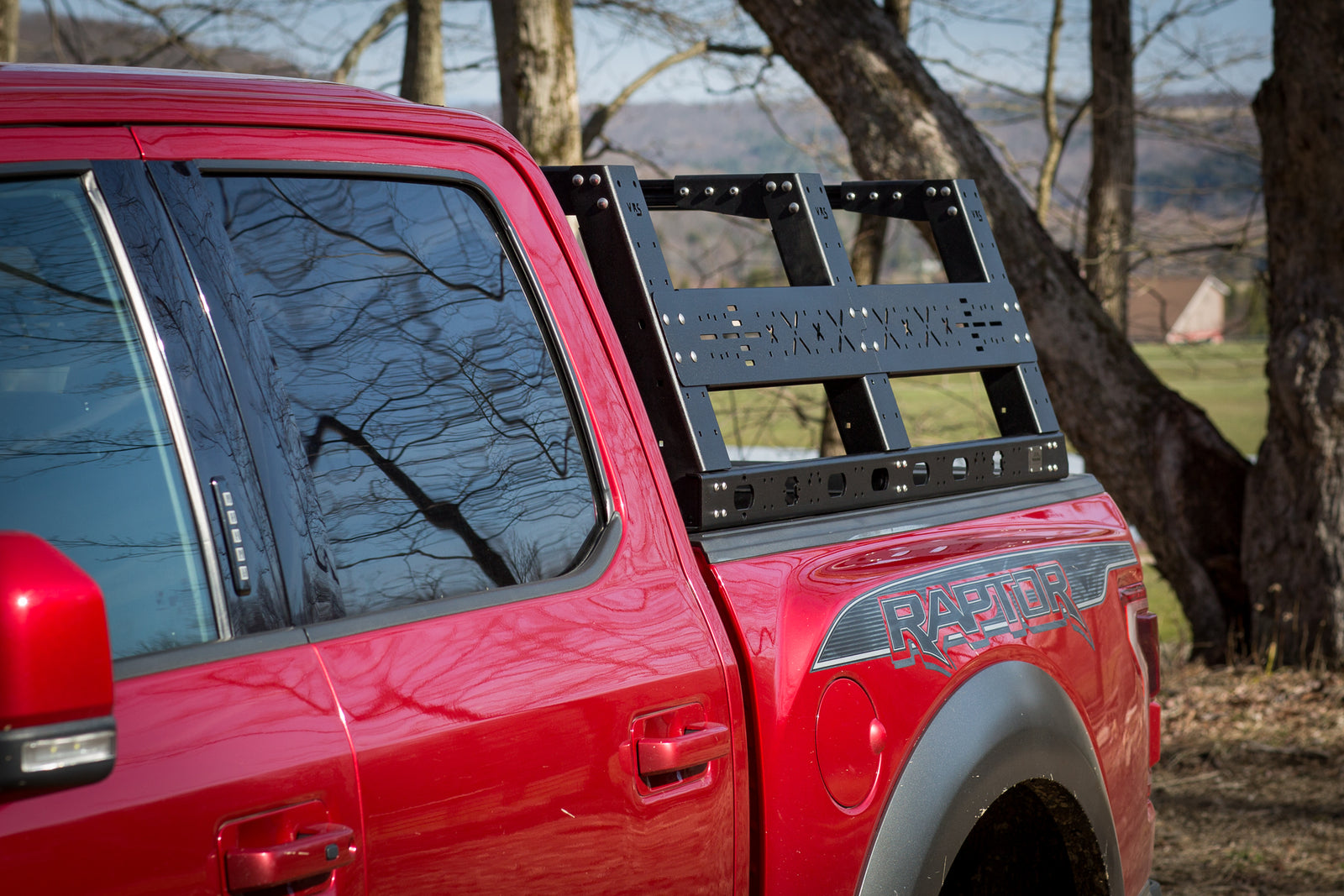 Steel VRS Tonneau Compatible Bed Rack, Cab Height