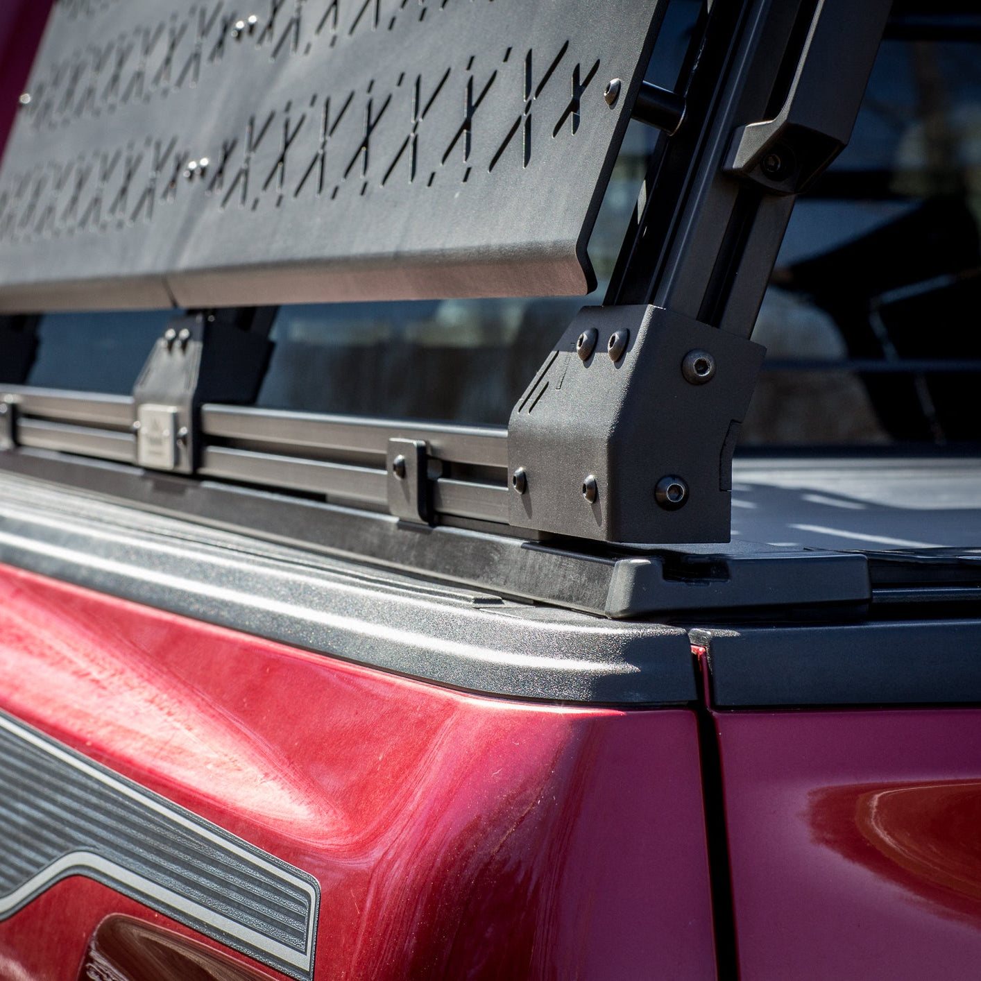 CXR Fortress 6-Pack Overland Bed Rack (Mid to Cab Height) for Tonneau Covers with Integrated Tracks