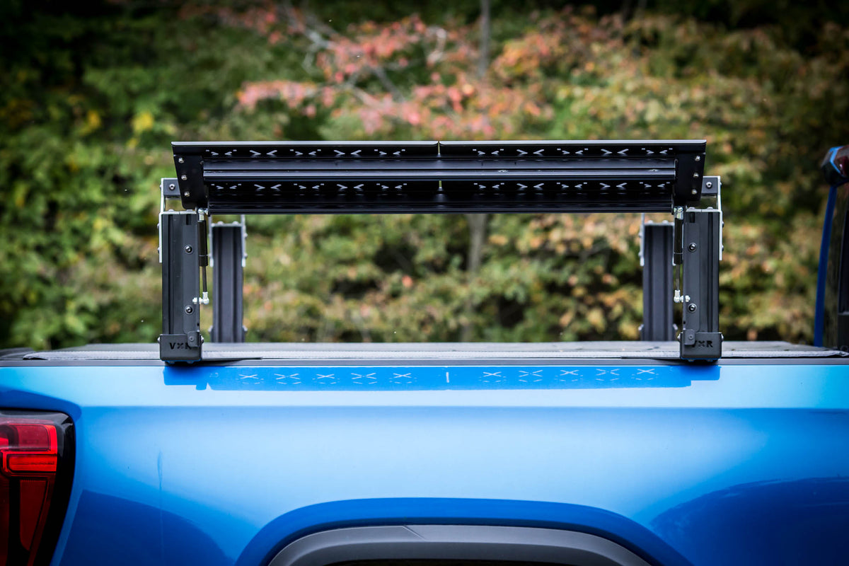 bed rack side access panel
