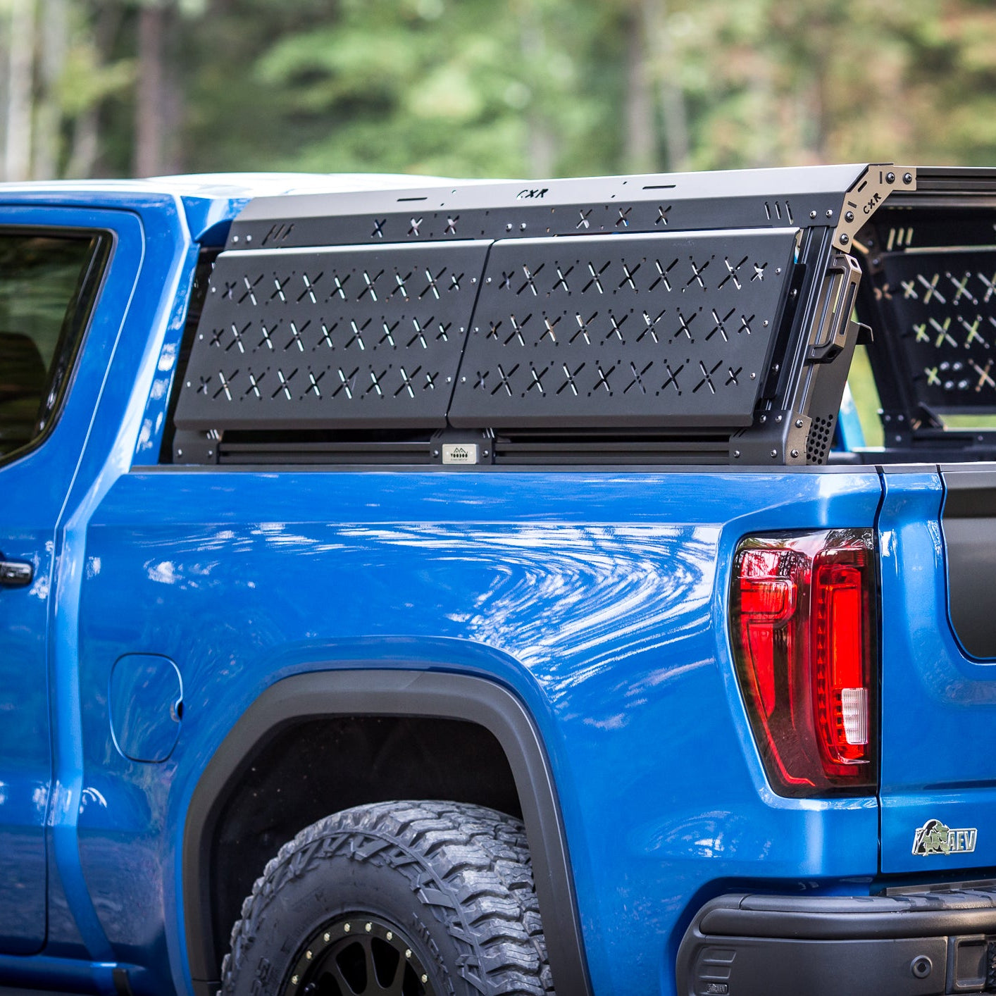CXR Fortress 6-Pack Overland Bed Rack (Mid to Cab Height) for Tonneau Covers with Integrated Tracks
