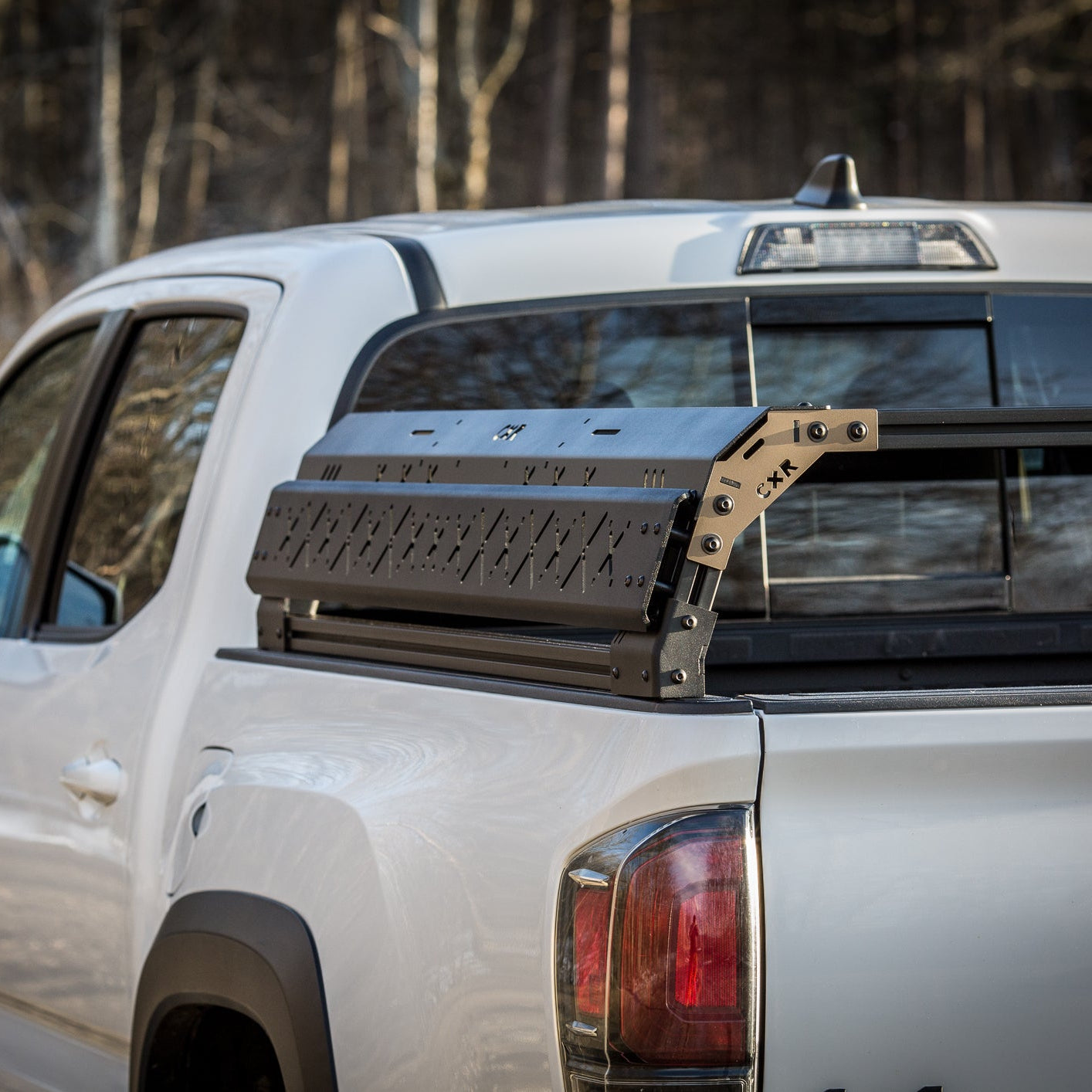 CXR Fortress 4-Pack Overland Bed Rack (Low to Mid Height) for Tonneau Covers with Integrated Tracks)
