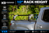 Tonneau compatible truck bed rack
