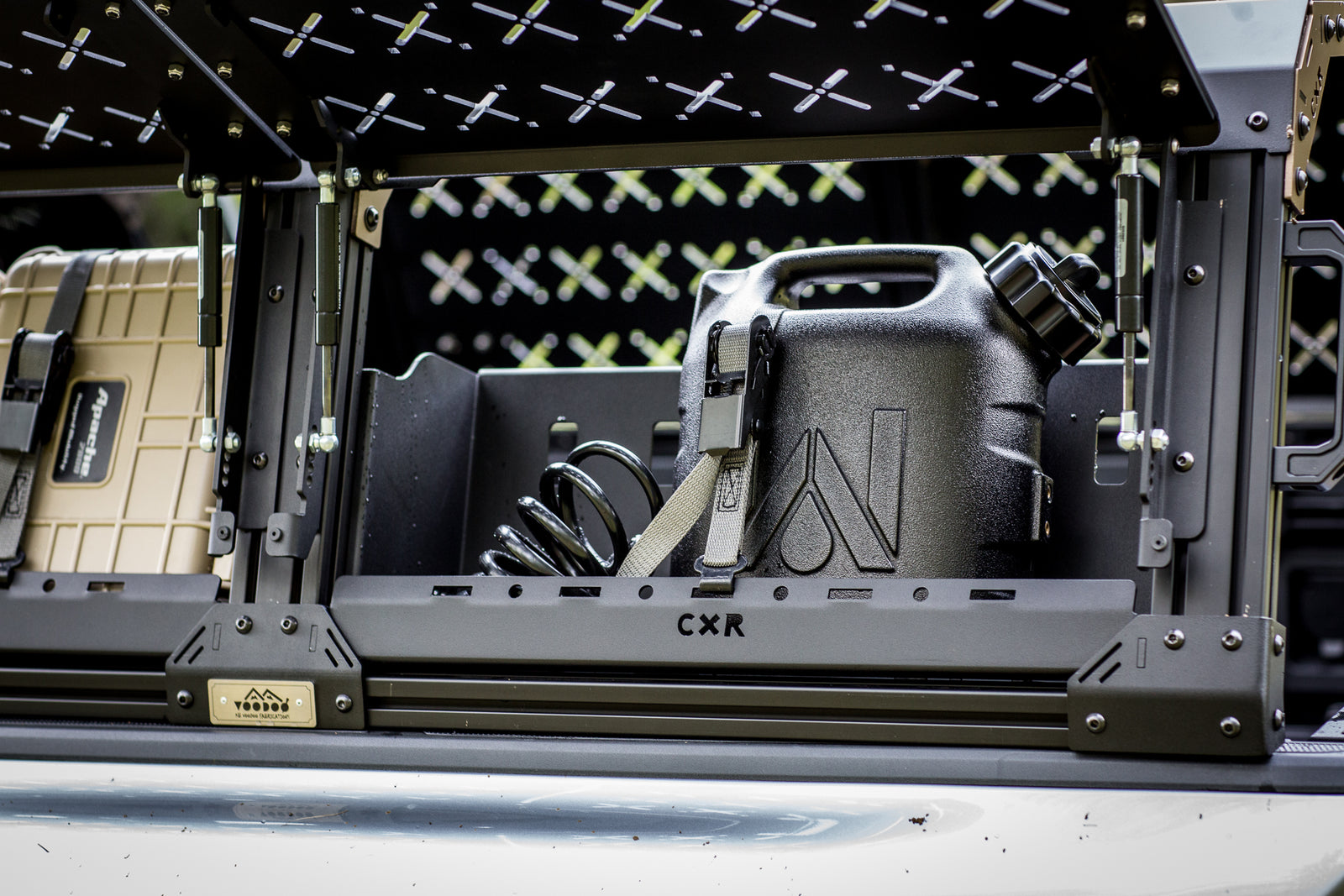 CXR Integrated Hard Case Holder and Fuel Can Holder