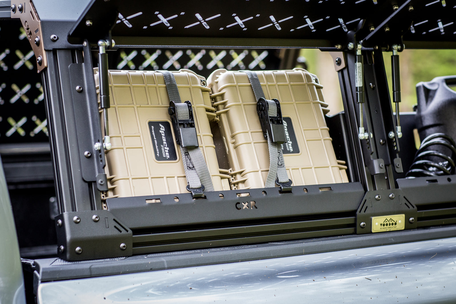 CXR Integrated Hard Case Holder and Fuel Can Holder