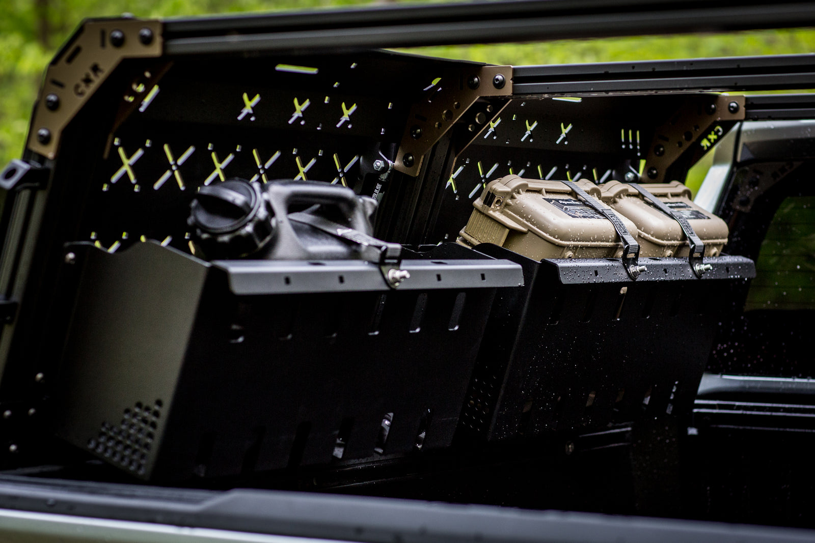 CXR Integrated Hard Case Holder and Fuel Can Holder