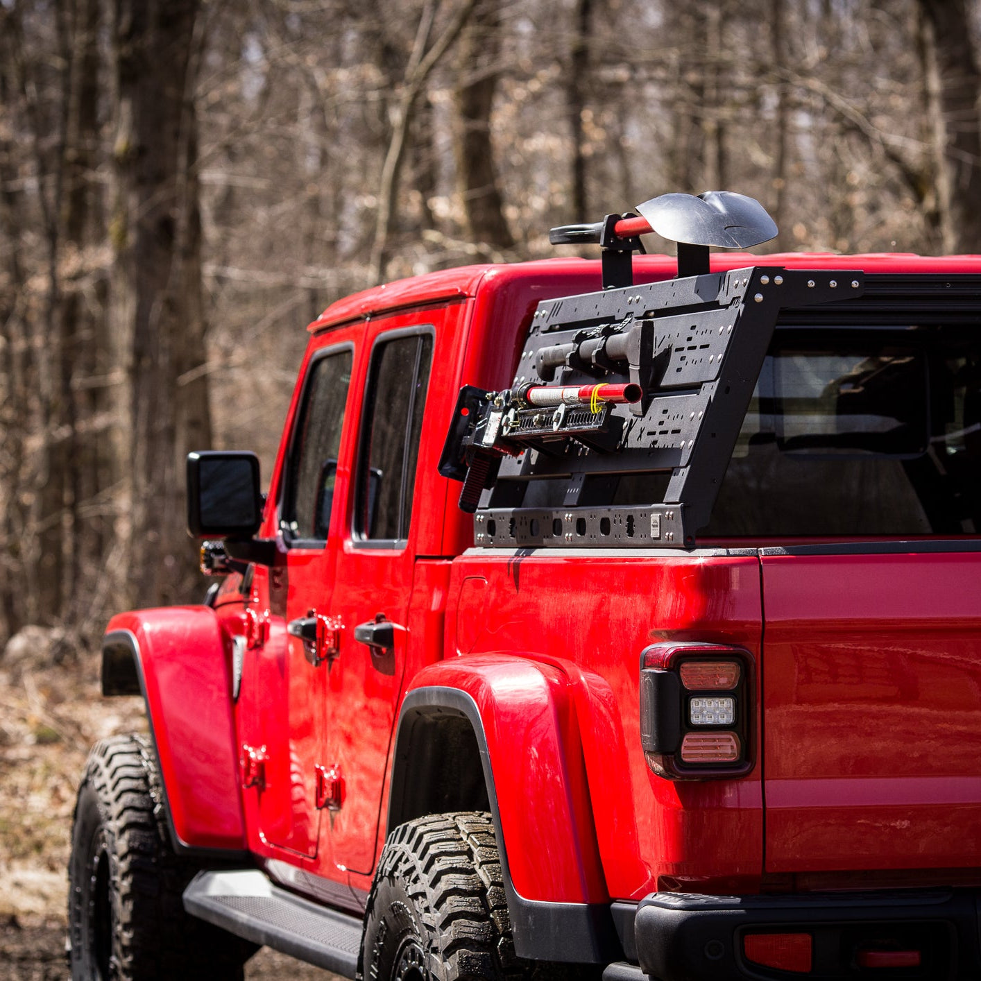 Aluminum VRS Tonneau Compatible Bed Rack, Cab Height