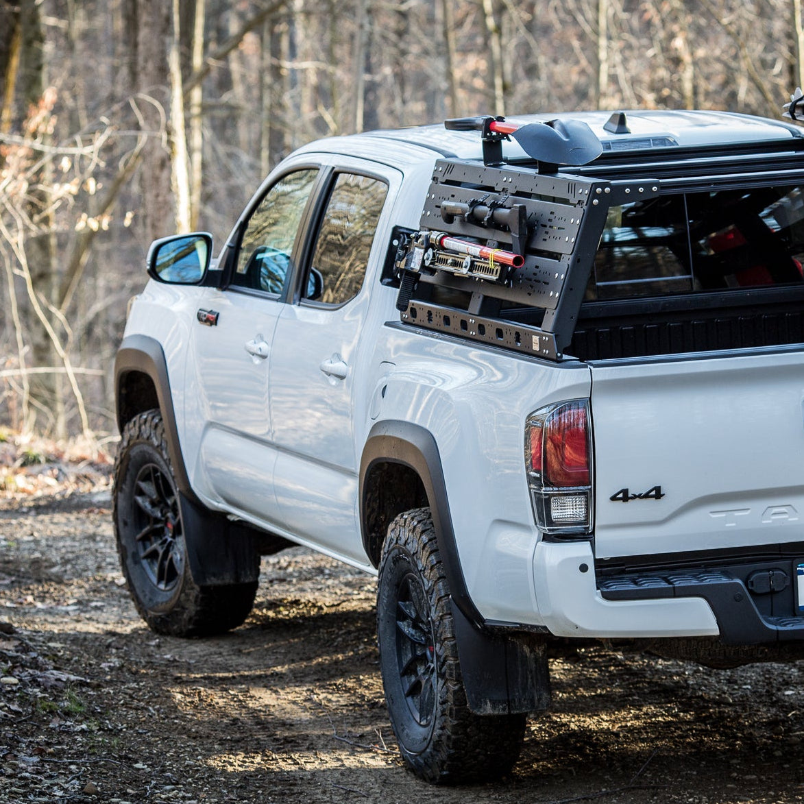 Aluminum VRS Tonneau Compatible Bed Rack, Cab Height