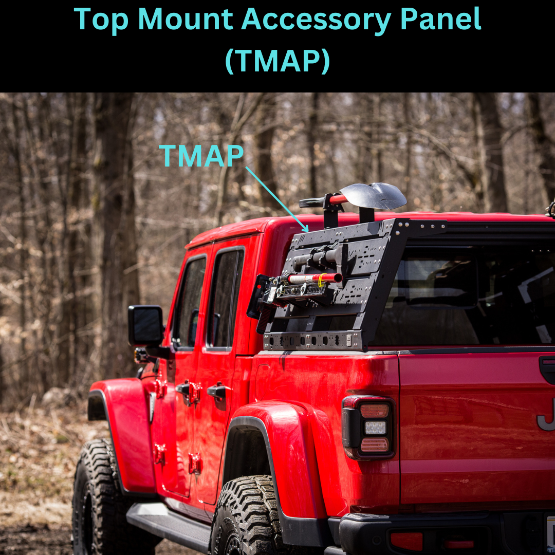 Steel VRS Tonneau Compatible Bed Rack, Cab Height