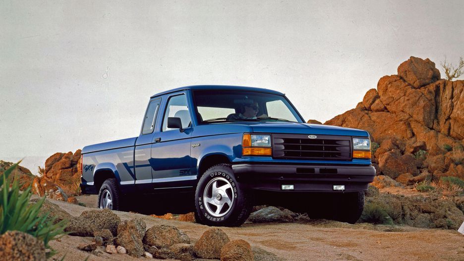 Blue Ford Ranger 1992 from 2nd Generation